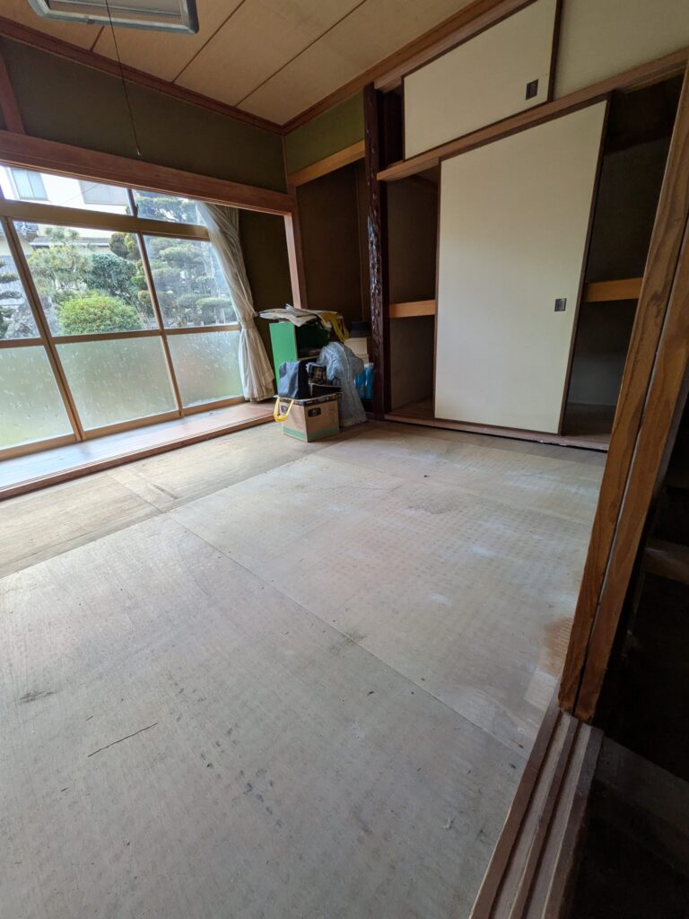笠岡市│和室からフローリングへ!段差を解消し廊下まで繋がるバリアフリー内装リフォーム