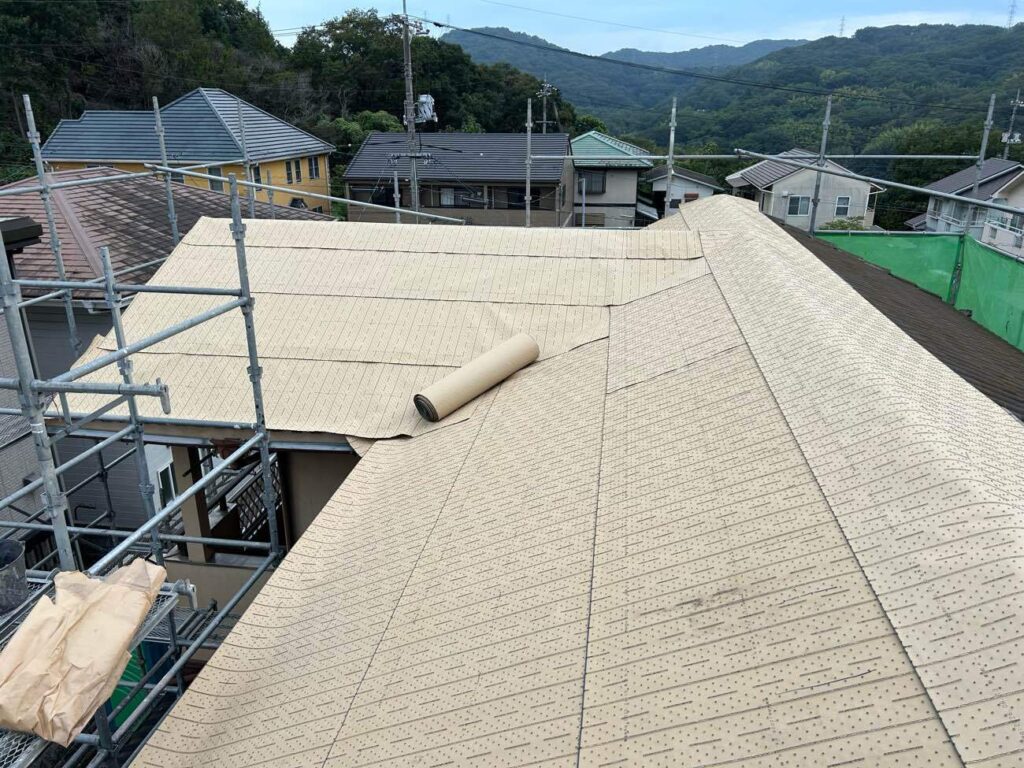 笠岡市|雨漏り対策も万全。瓦葺き替え工事